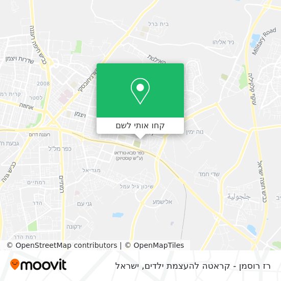 מפת רז רוסמן - קראטה להעצמת ילדים