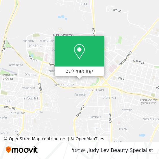 מפת Judy Lev Beauty Specialist