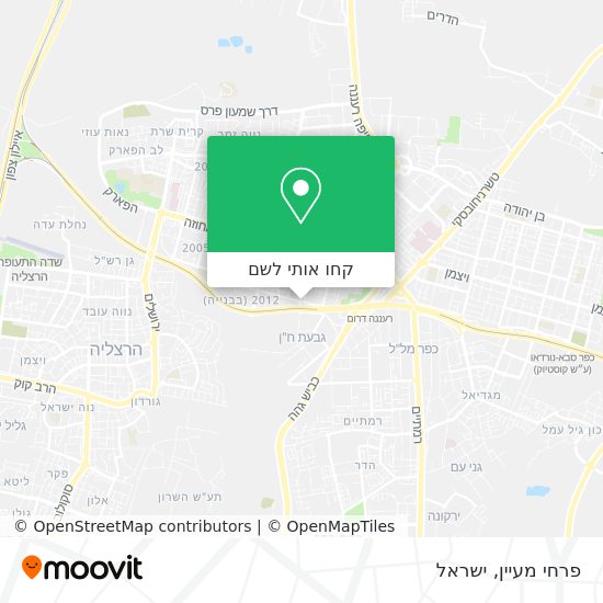 מפת פרחי מעיין