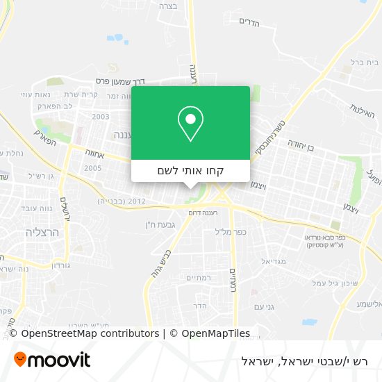 מפת רש י/שבטי ישראל