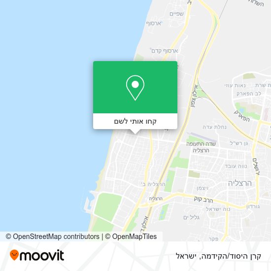 מפת קרן היסוד/הקידמה