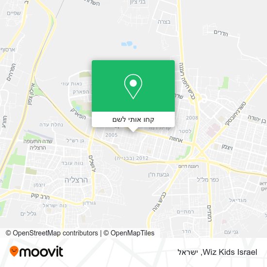מפת Wiz Kids Israel