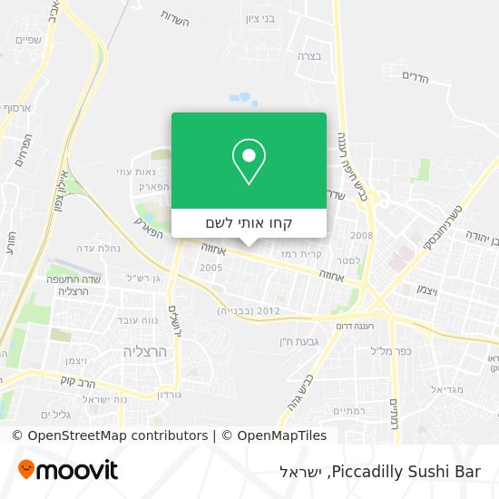 מפת Piccadilly Sushi Bar