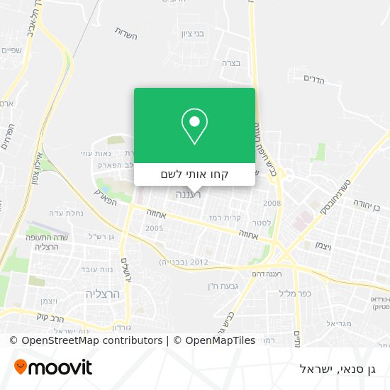 מפת גן סנאי