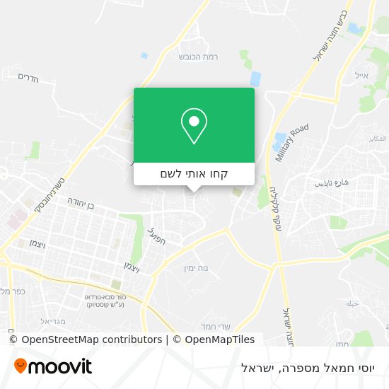 מפת יוסי חמאל מספרה