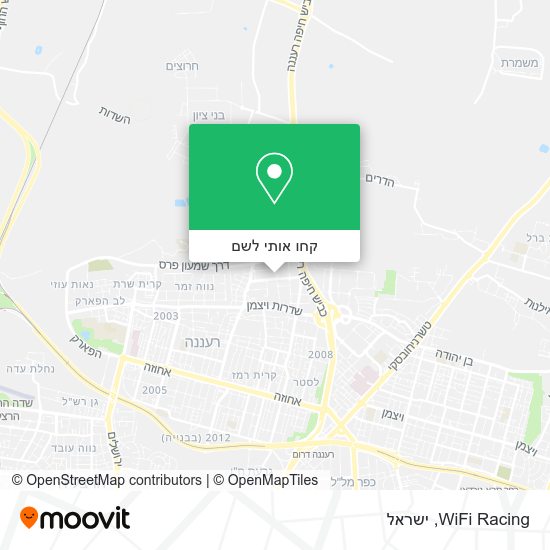 מפת WiFi Racing