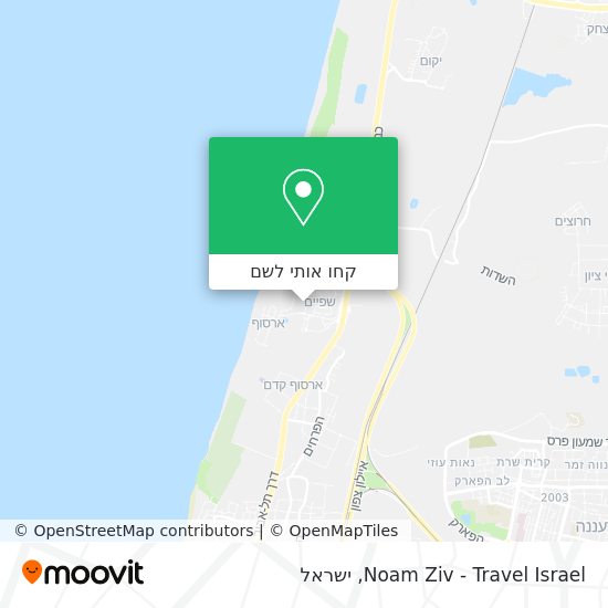 מפת Noam Ziv - Travel Israel