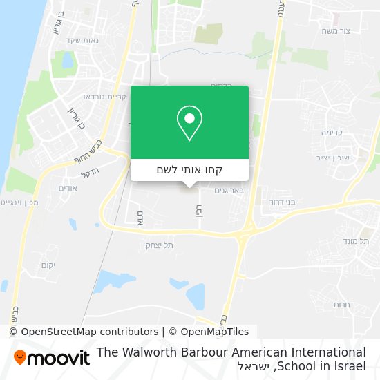 מפת The Walworth Barbour American International School in Israel
