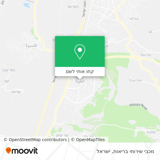 מפת מכבי שירותי בריאות