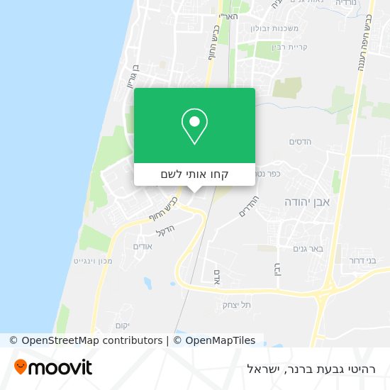 מפת רהיטי גבעת ברנר