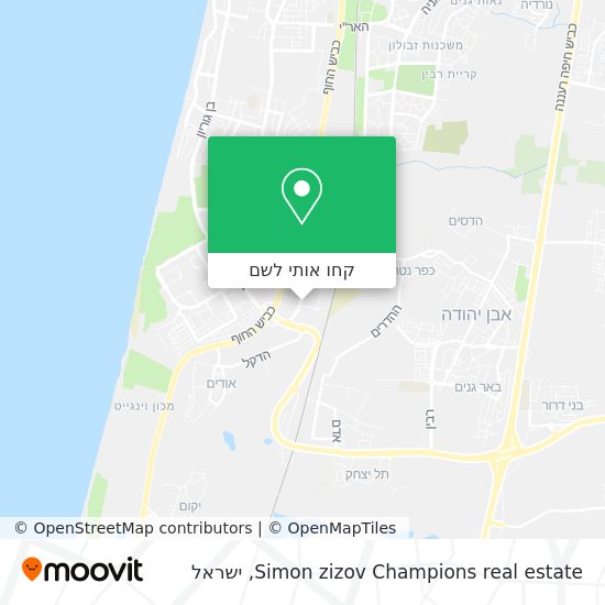 מפת Simon zizov Champions real estate