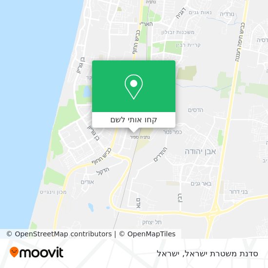 מפת סדנת משטרת ישראל