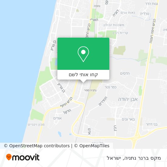 מפת מקס ברנר נתניה