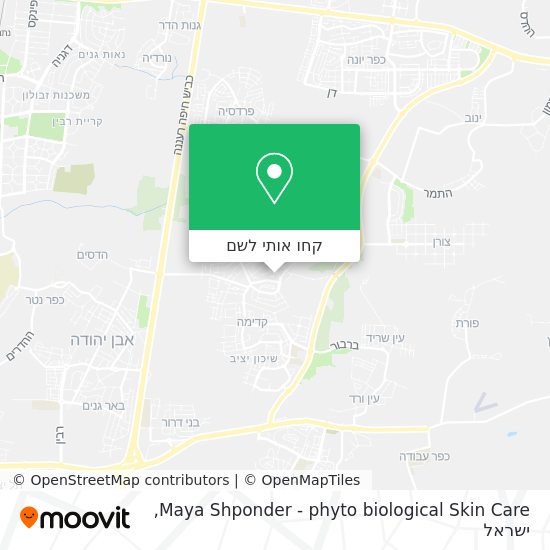 מפת Maya Shponder - phyto biological Skin Care