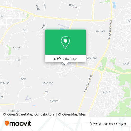 מפת תקרורי סנטר