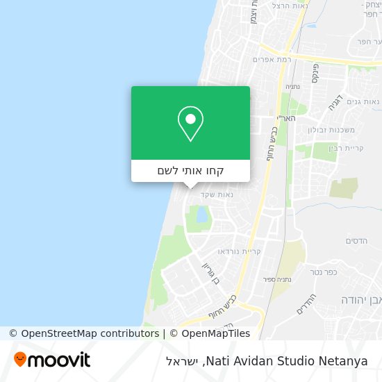 מפת Nati Avidan Studio Netanya