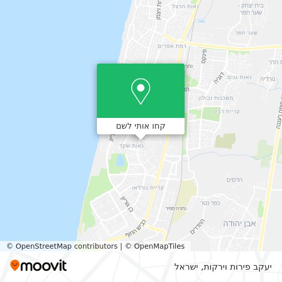 מפת יעקב פירות וירקות