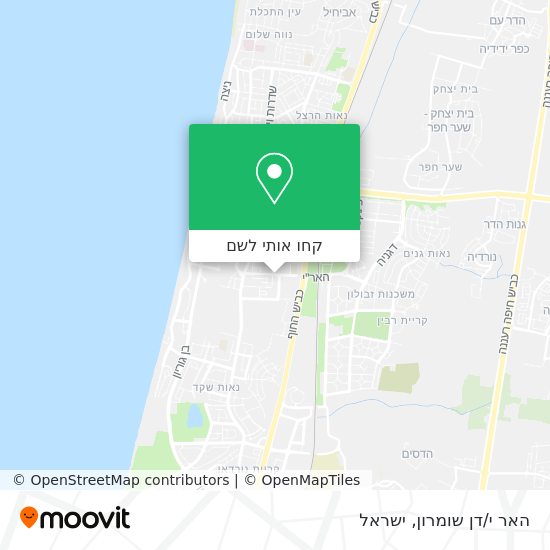 מפת האר י/דן שומרון
