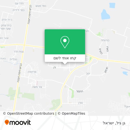 מפת גן גיל