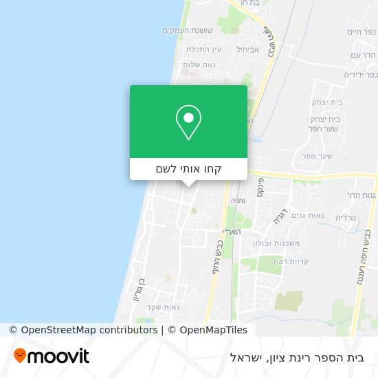 מפת בית הספר רינת ציון