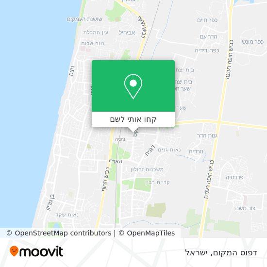 מפת דפוס המקום