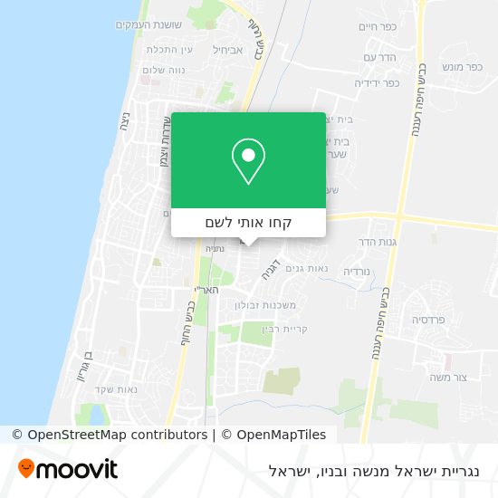 מפת נגריית ישראל מנשה ובניו