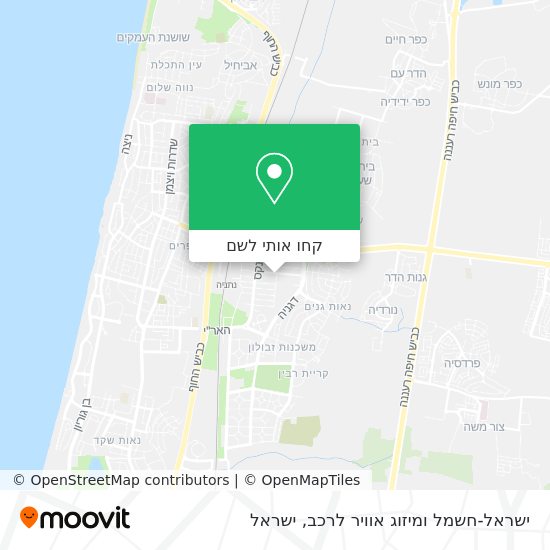 מפת ישראל-חשמל ומיזוג אוויר לרכב