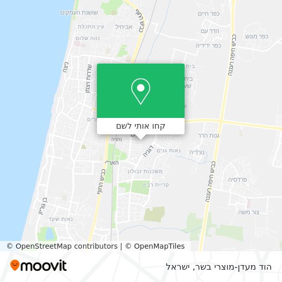 מפת הוד מעדן-מוצרי בשר