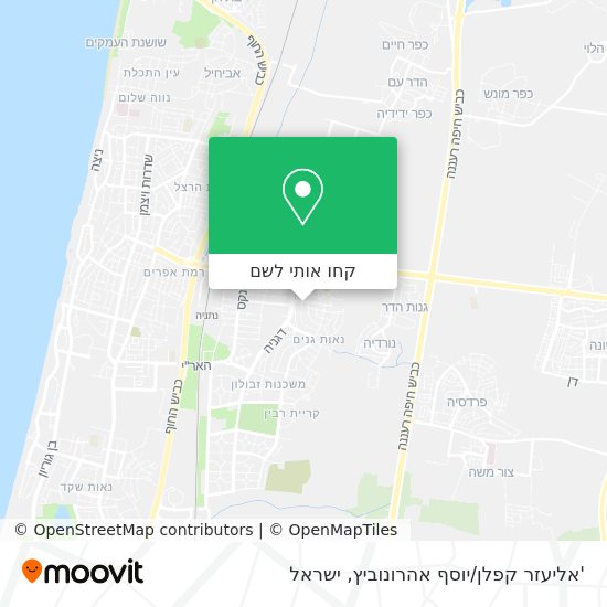 מפת 'אליעזר קפלן/יוסף אהרונוביץ