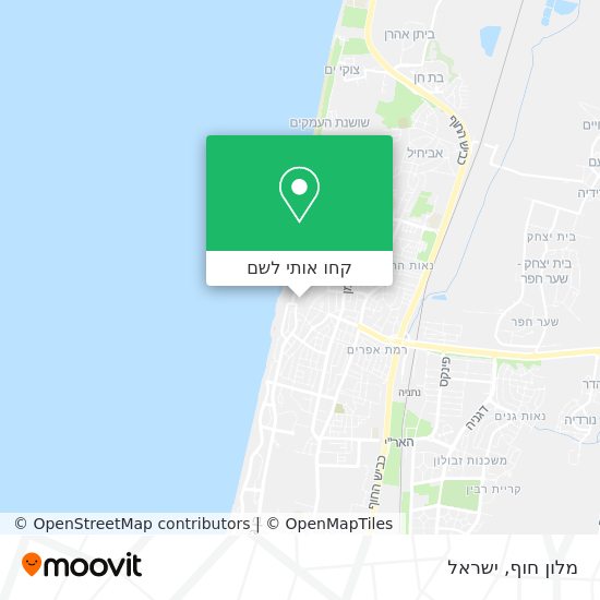 מפת מלון חוף