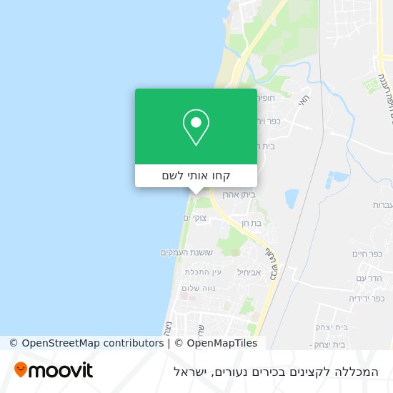 מפת המכללה לקצינים בכירים נעורים