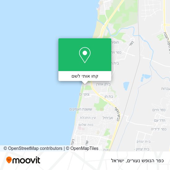 מפת כפר הנופש נעורים