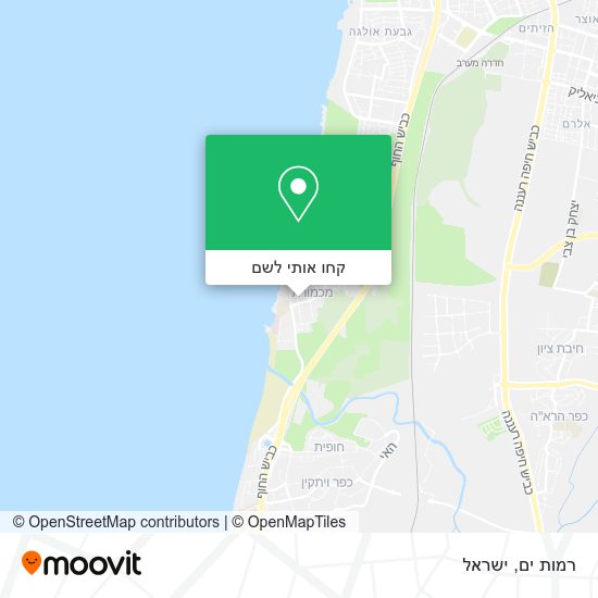 מפת רמות ים