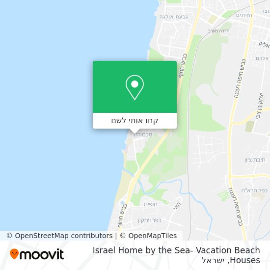מפת Israel Home by the Sea- Vacation Beach Houses