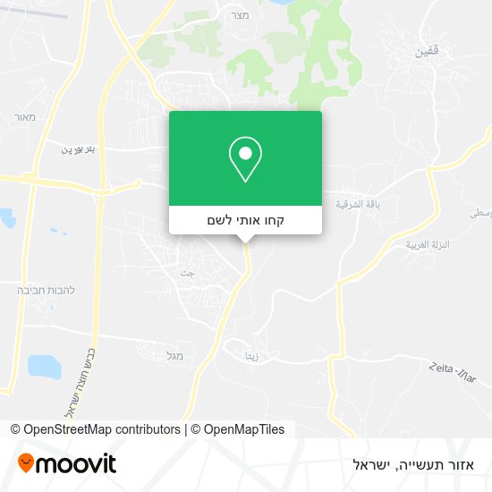 מפת אזור תעשייה