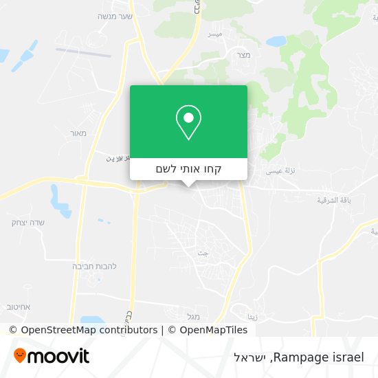 מפת Rampage israel