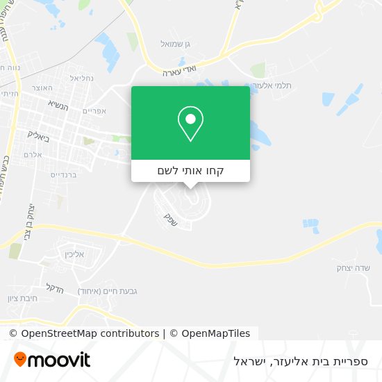 מפת ספריית בית אליעזר