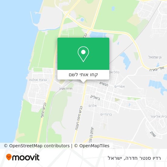 מפת רדיו סנטר חדרה