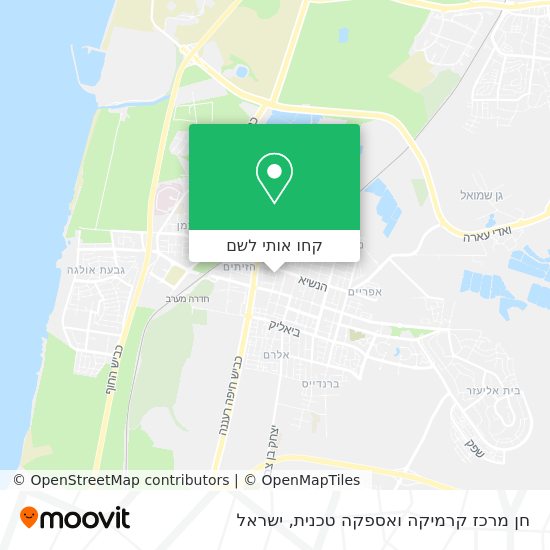 מפת חן מרכז קרמיקה ואספקה טכנית