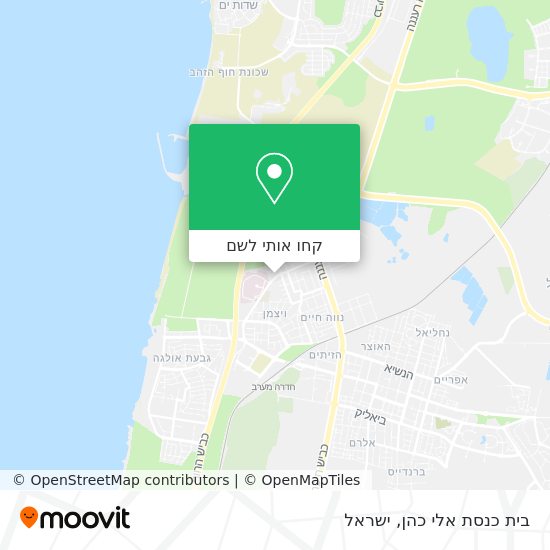 מפת בית כנסת אלי כהן