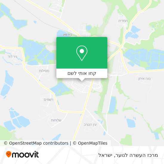 מפת מרכז העשרה לנוער