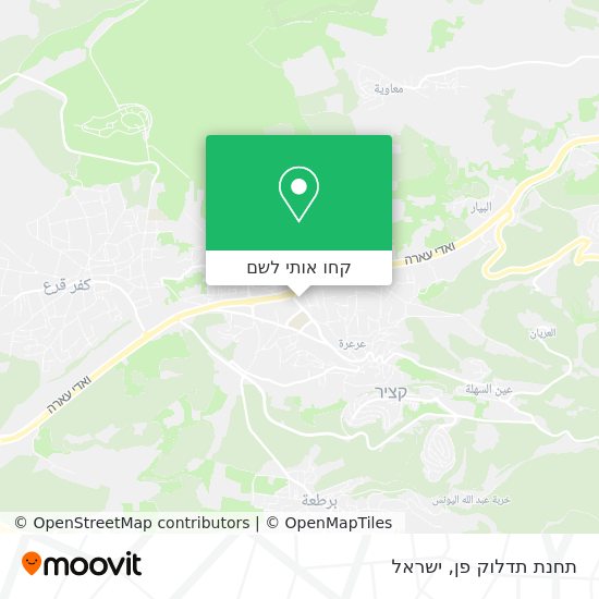 מפת תחנת תדלוק פן