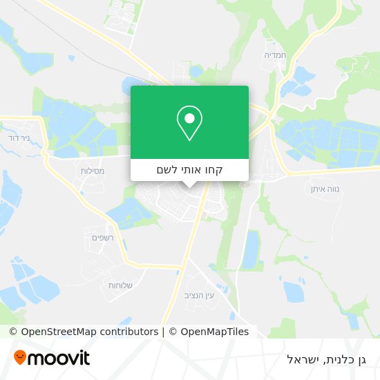 מפת גן כלנית