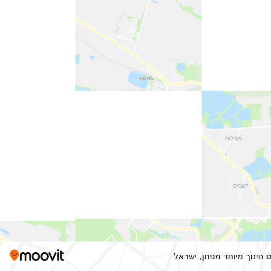 מפת בי ס חינוך מיוחד מפתן