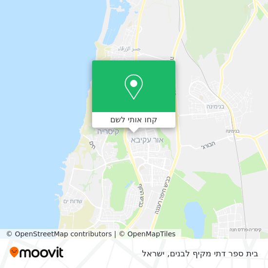 מפת בית ספר דתי מקיף לבנים