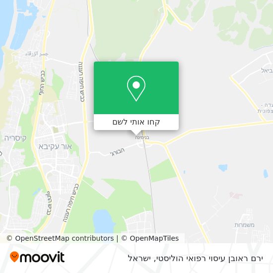 מפת ירם ראובן עיסוי רפואי הוליסטי