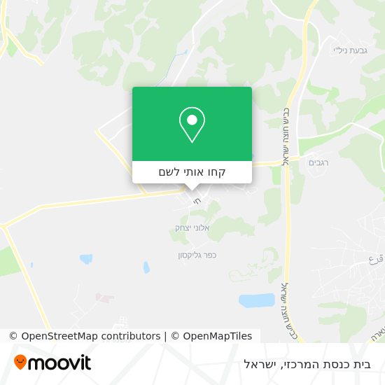 מפת בית כנסת המרכזי