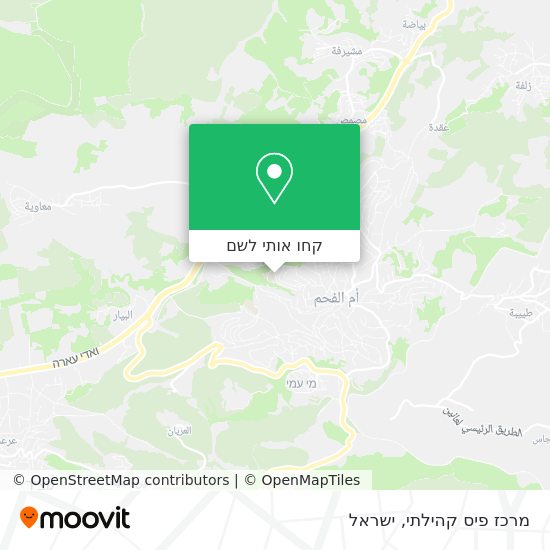 מפת מרכז פיס קהילתי