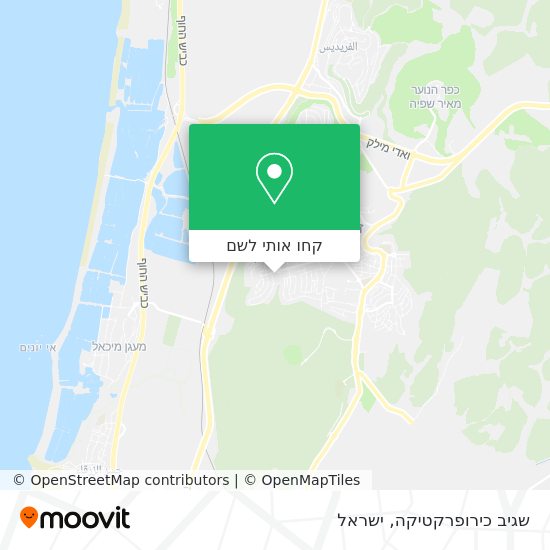מפת שגיב כירופרקטיקה