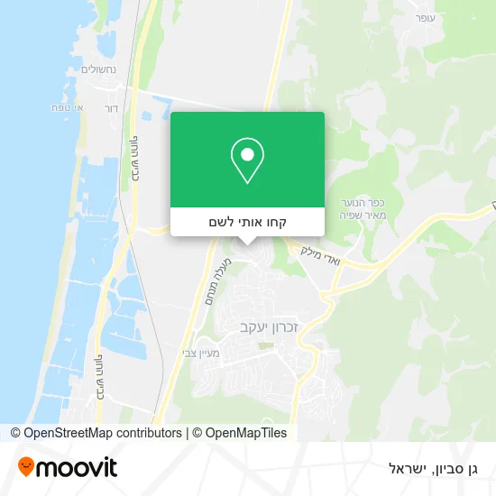 מפת גן סביון